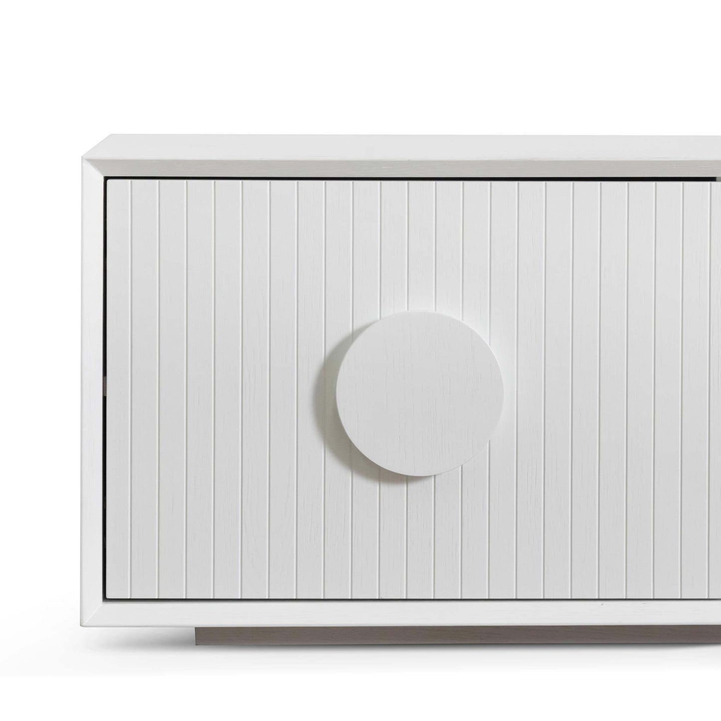 2.3m Wooden Entertainment TV Unit - White