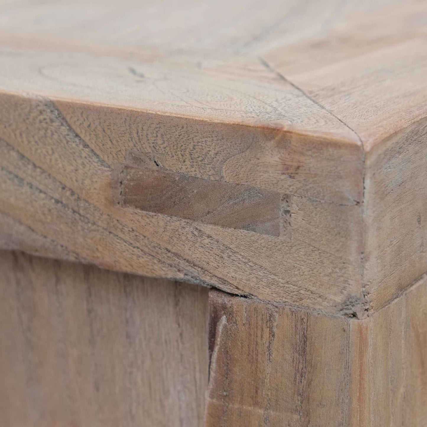 2m TV Entertainment Unit - Natural with Rattan Doors