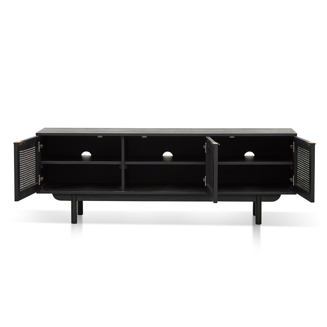 1.7m ELM TV Entertainment Unit - Full Black