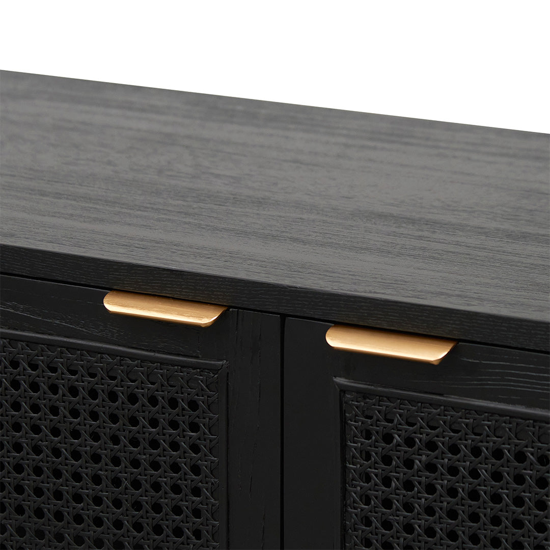 1.7m ELM TV Entertainment Unit - Full Black
