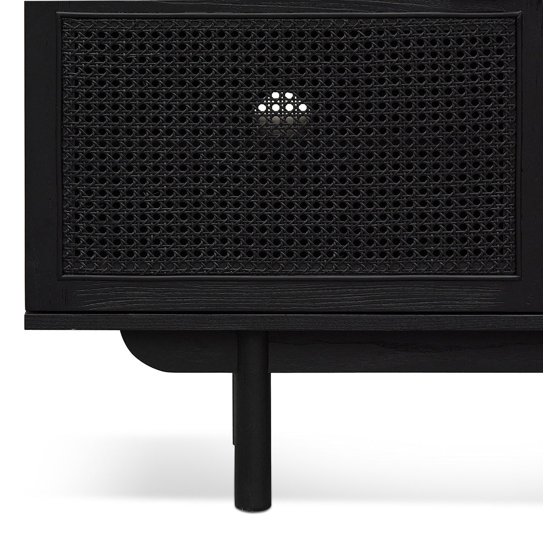 1.7m ELM TV Entertainment Unit - Full Black