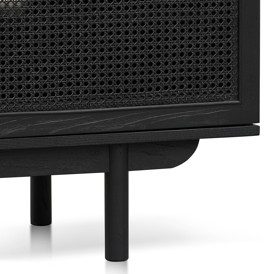 1.7m ELM TV Entertainment Unit - Full Black