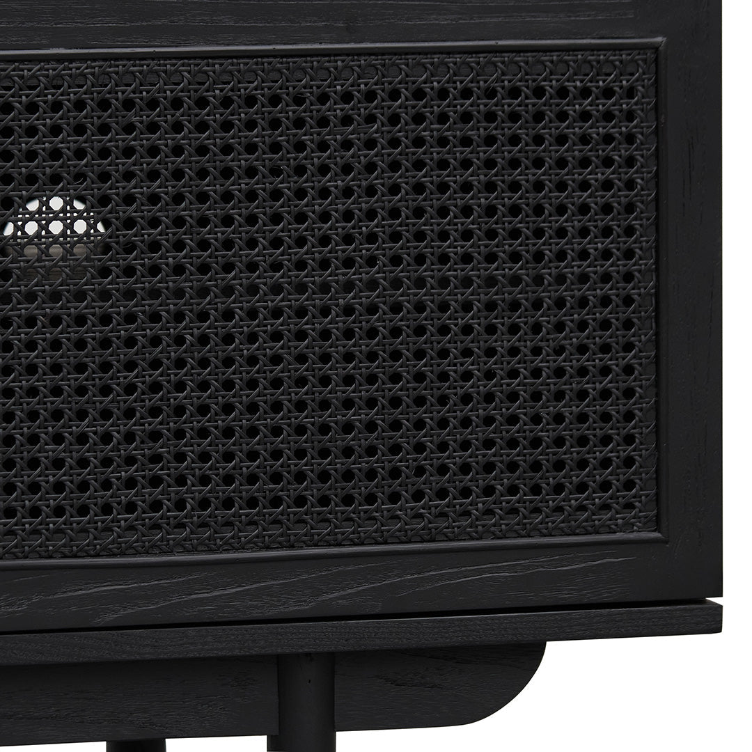1.7m ELM TV Entertainment Unit - Full Black