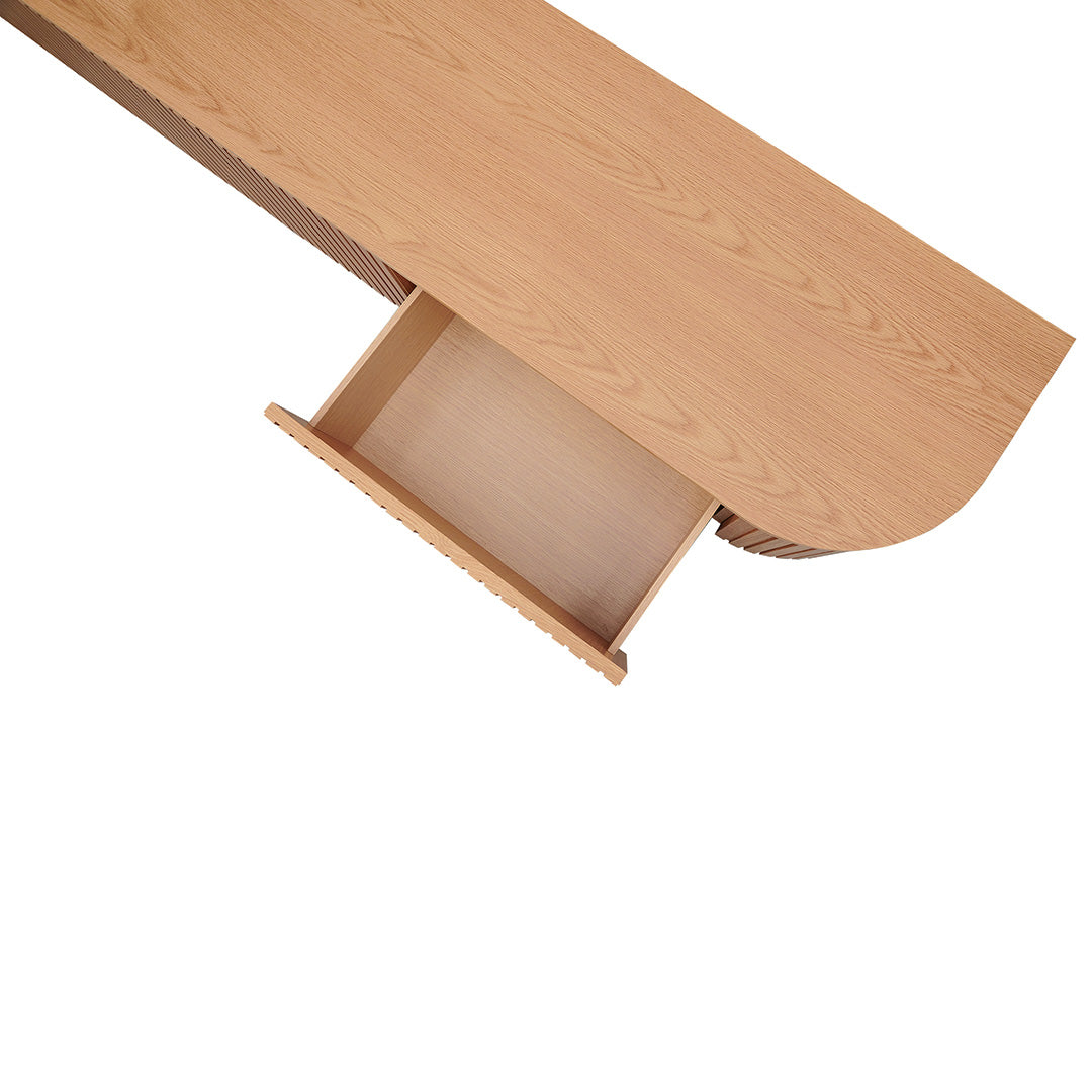 2.4m TV Entertainment Unit - Natural Oak