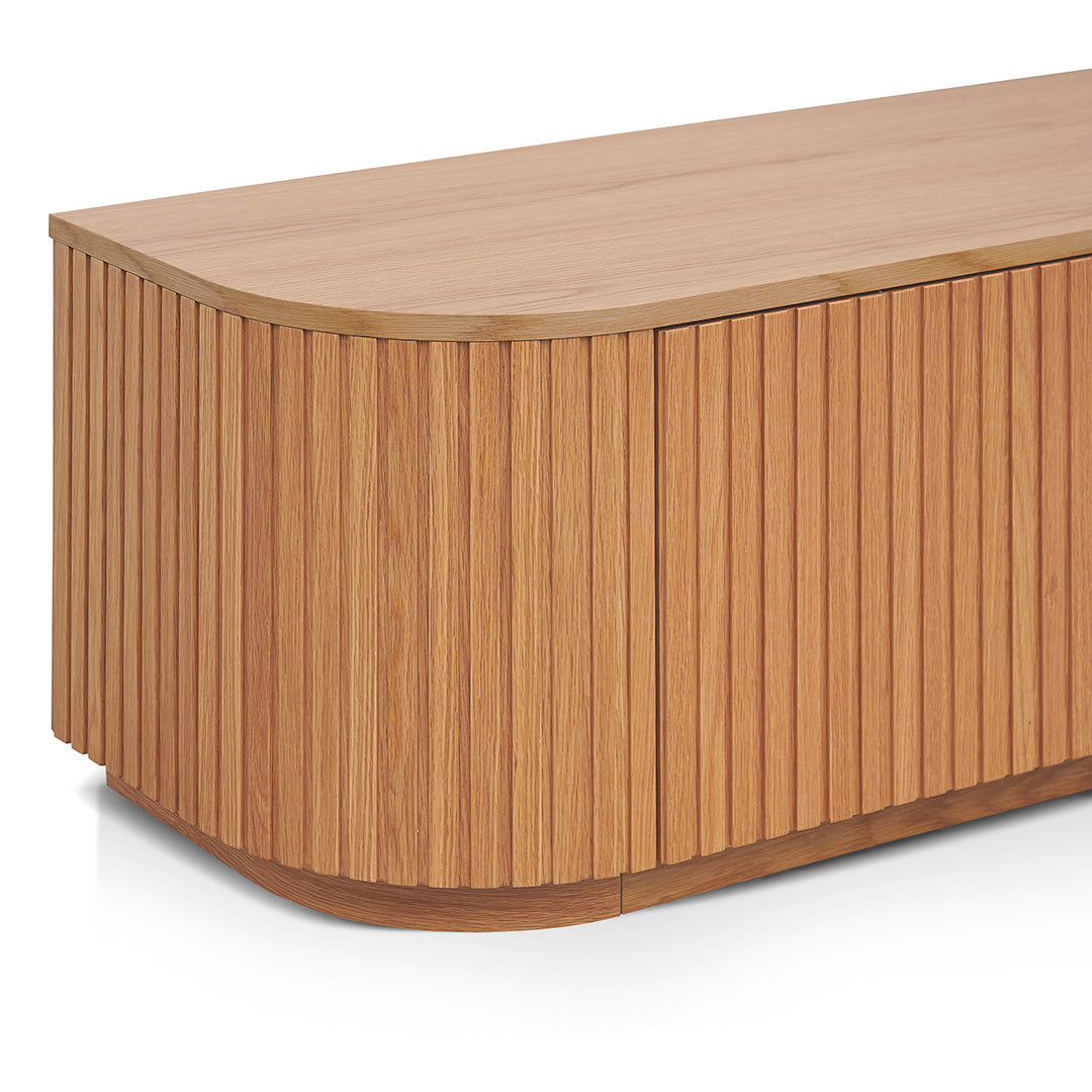 2.4m TV Entertainment Unit - Natural Oak