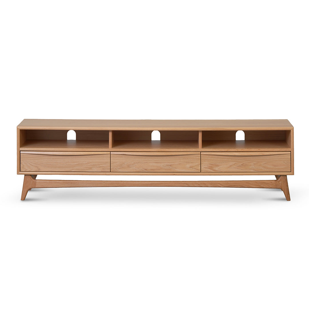 1.8m TV Entertainment Unit - Natural Oak