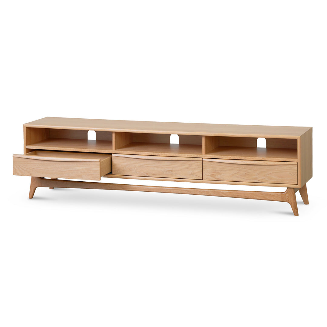 1.8m TV Entertainment Unit - Natural Oak