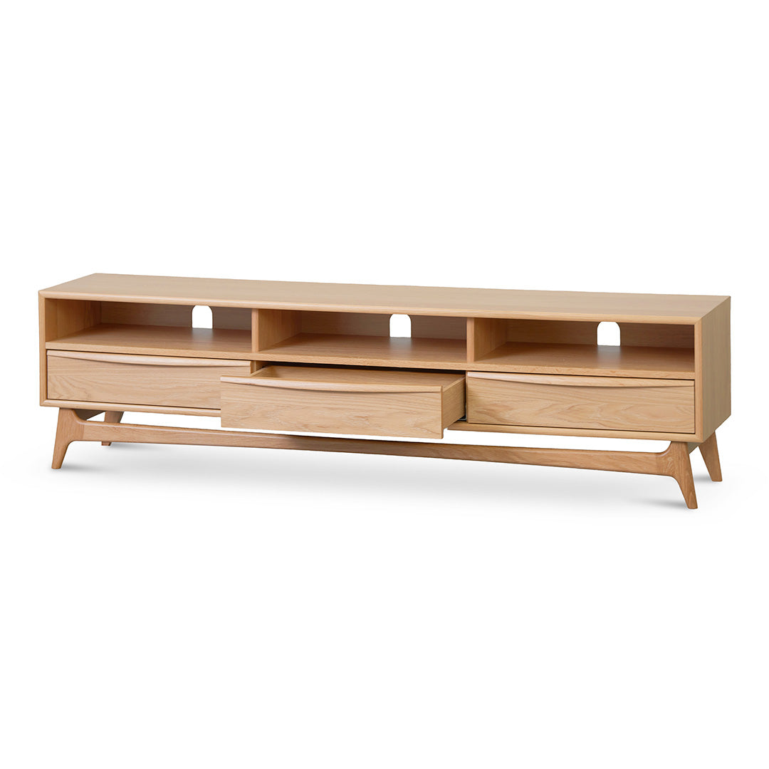 1.8m TV Entertainment Unit - Natural Oak