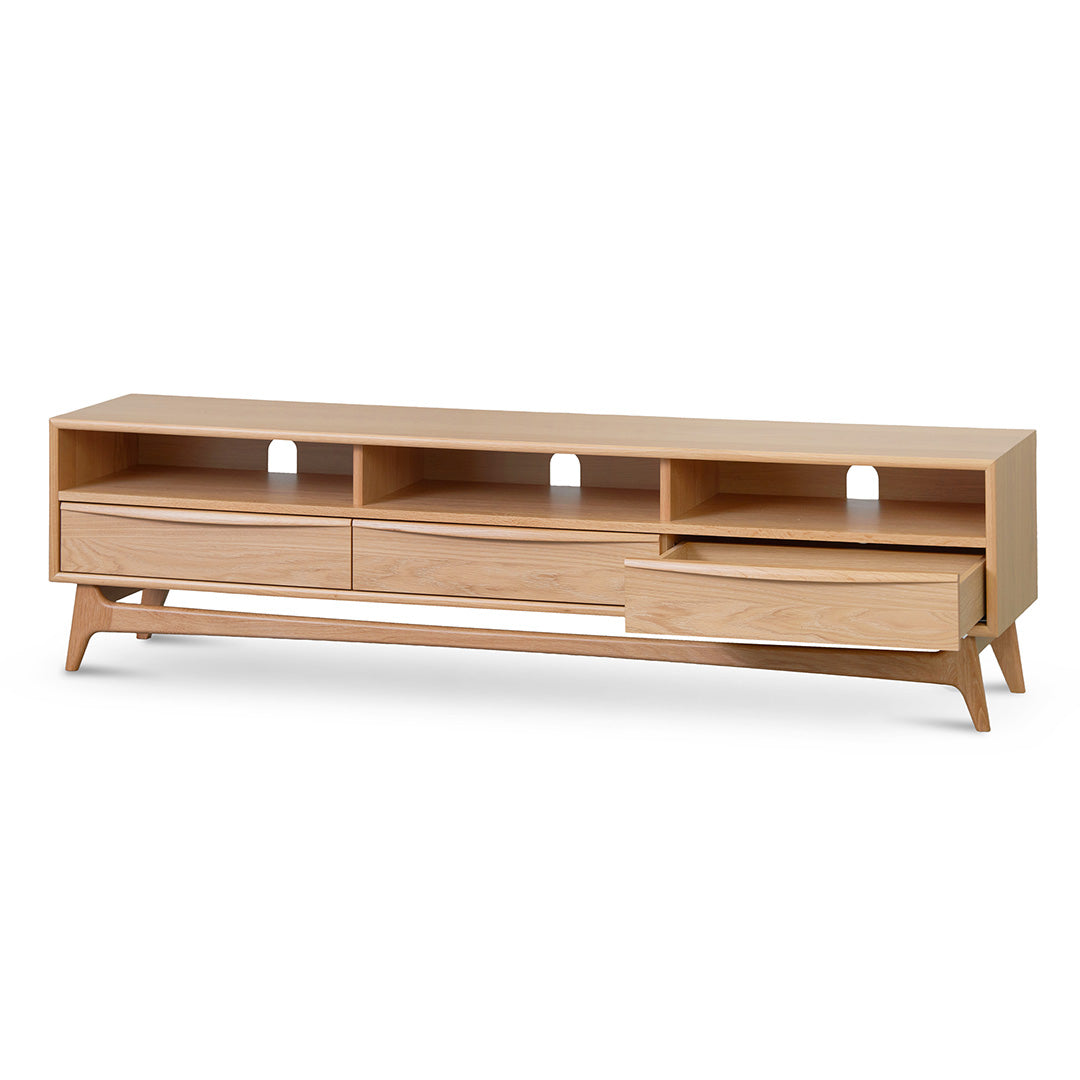 1.8m TV Entertainment Unit - Natural Oak