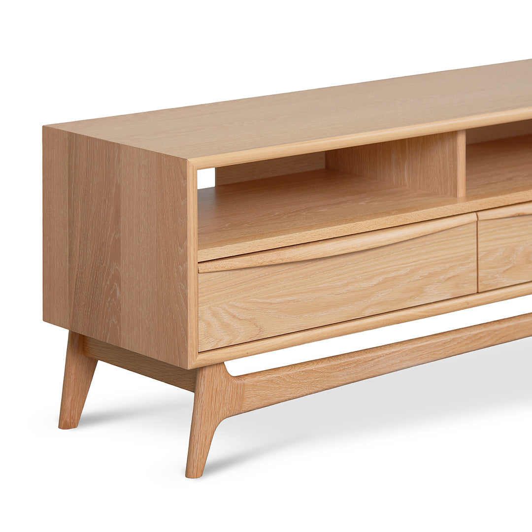 1.8m TV Entertainment Unit - Natural Oak