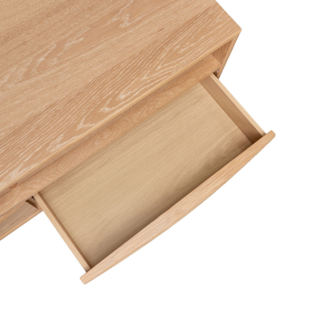 1.5m Narrow TV Entertainment Unit - Natural Oak