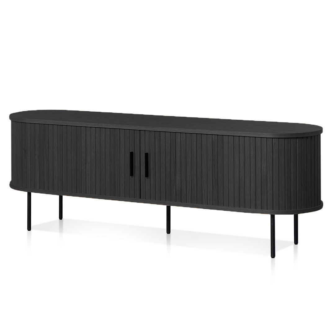1.6m TV Entertainment Unit - Full Black