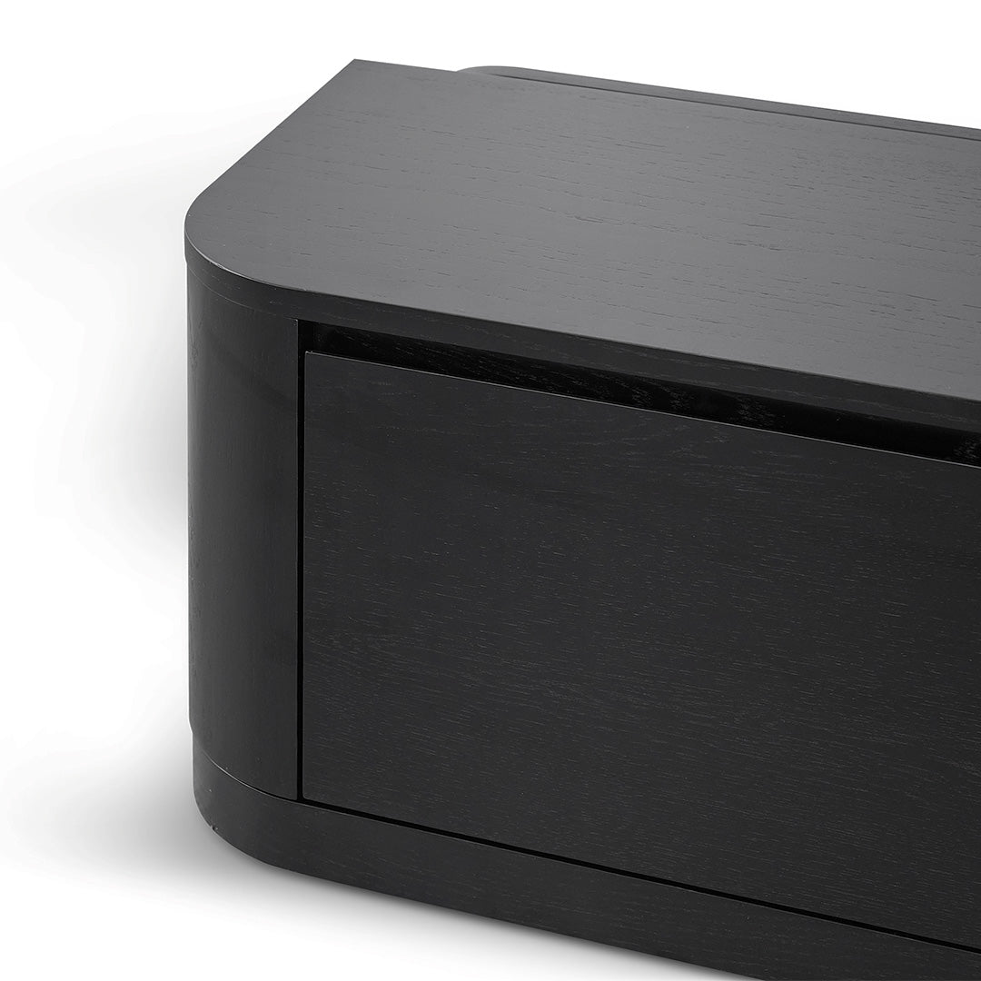 Expandable TV Entertainment Unit - Full Black Oak