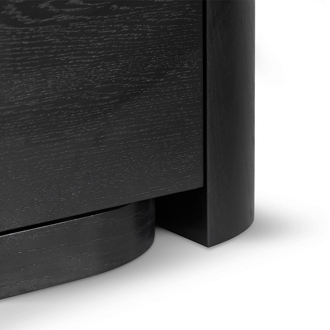 Expandable TV Entertainment Unit - Full Black Oak
