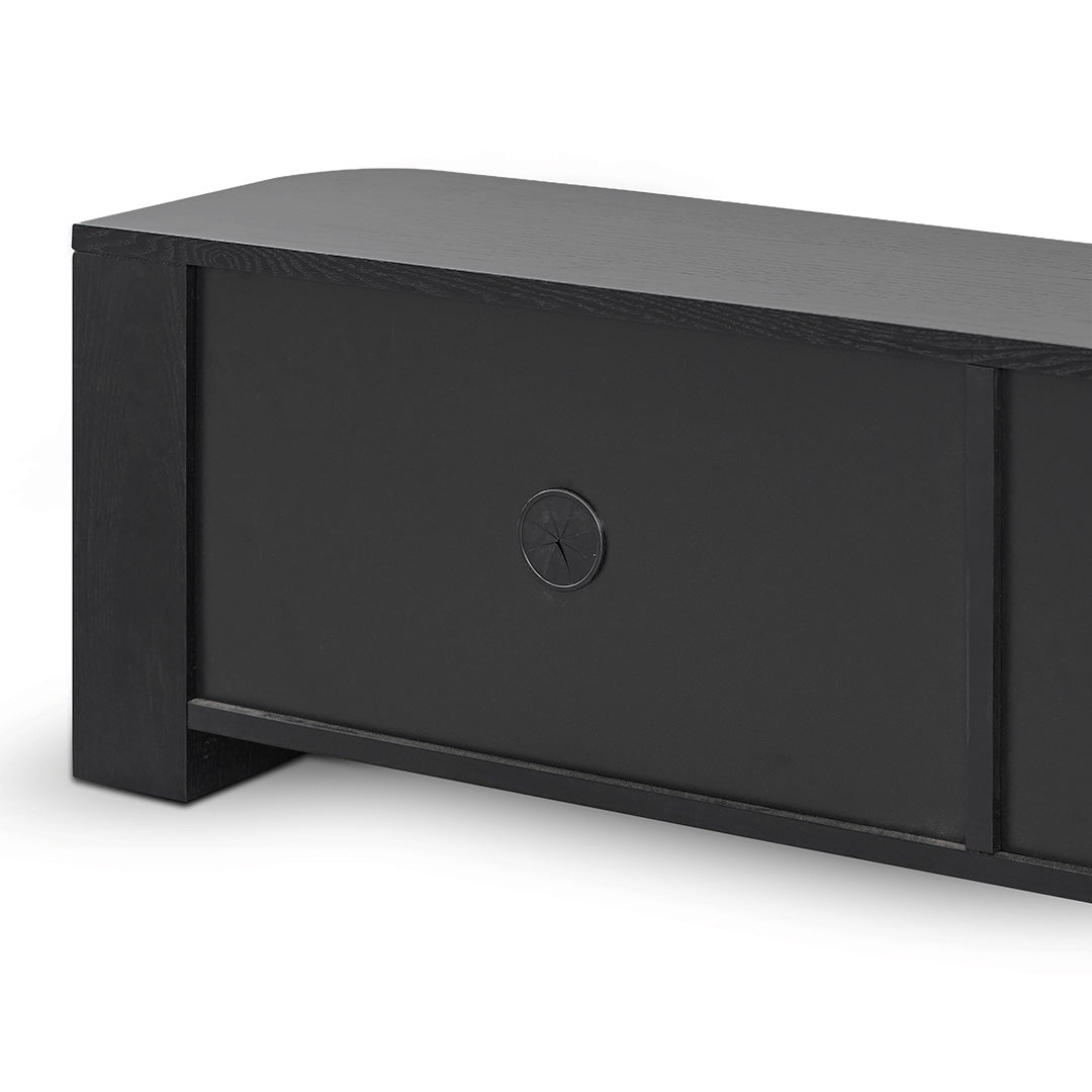 Expandable TV Entertainment Unit - Full Black Oak