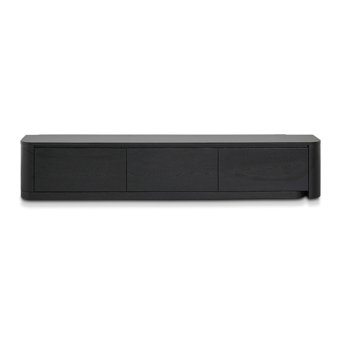 Expandable TV Entertainment Unit - Full Black Oak