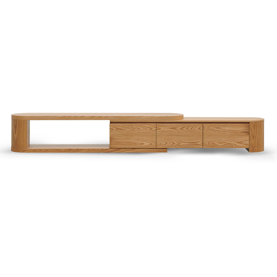 Extendable TV Entertainment Unit - Natural Oak