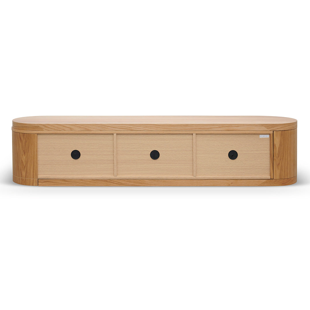 Extendable TV Entertainment Unit - Natural Oak