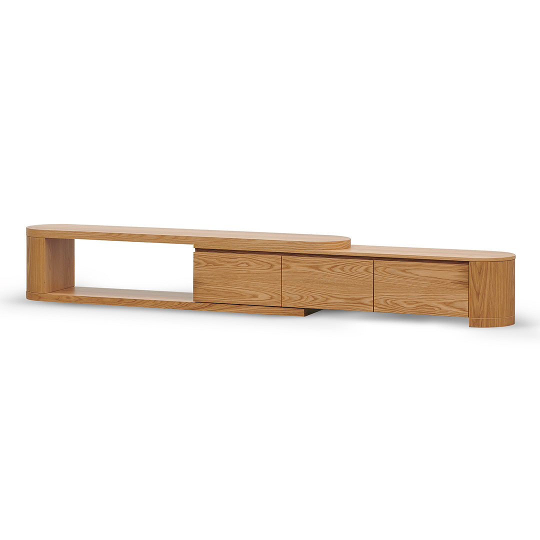 Extendable TV Entertainment Unit - Natural Oak