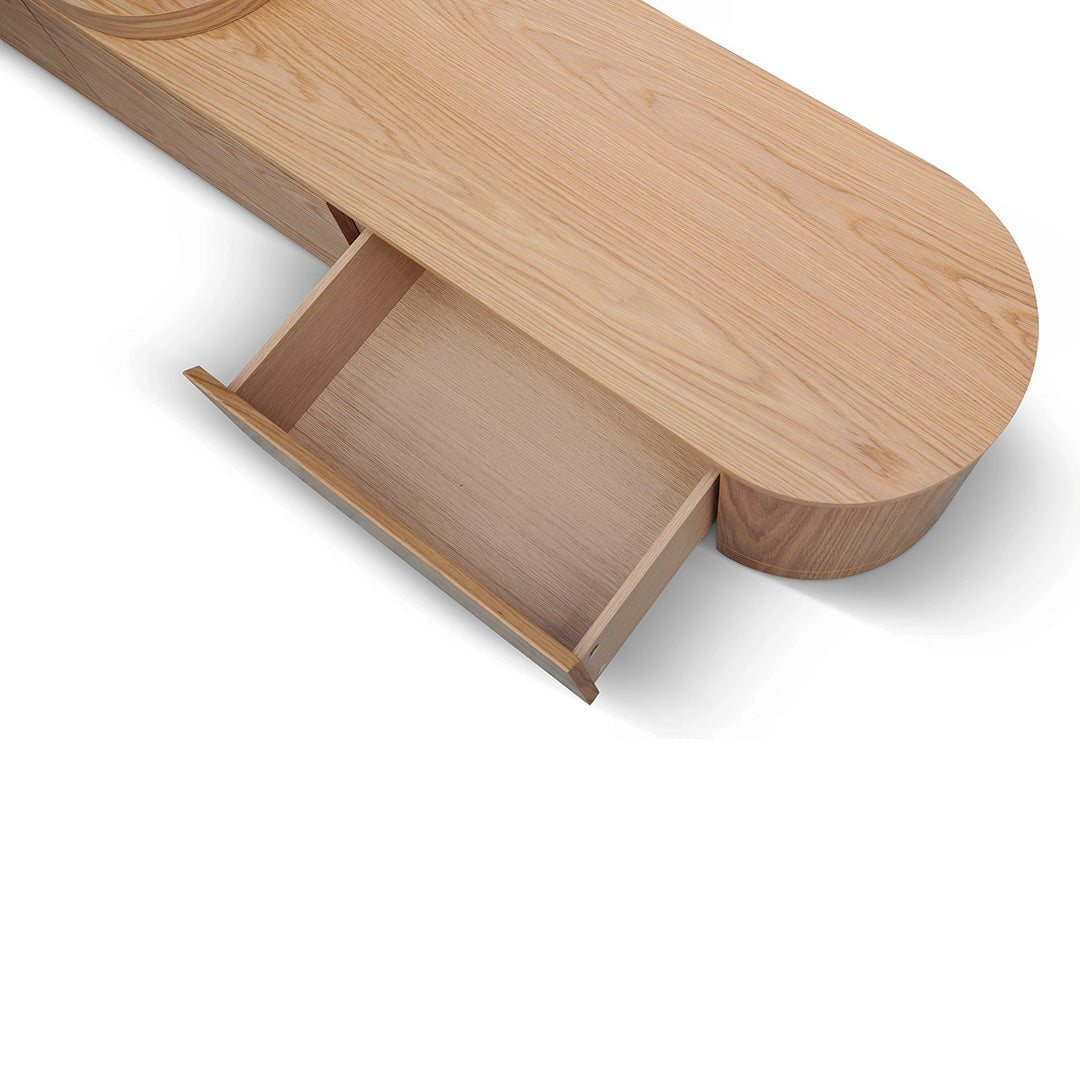 Extendable TV Entertainment Unit - Natural Oak