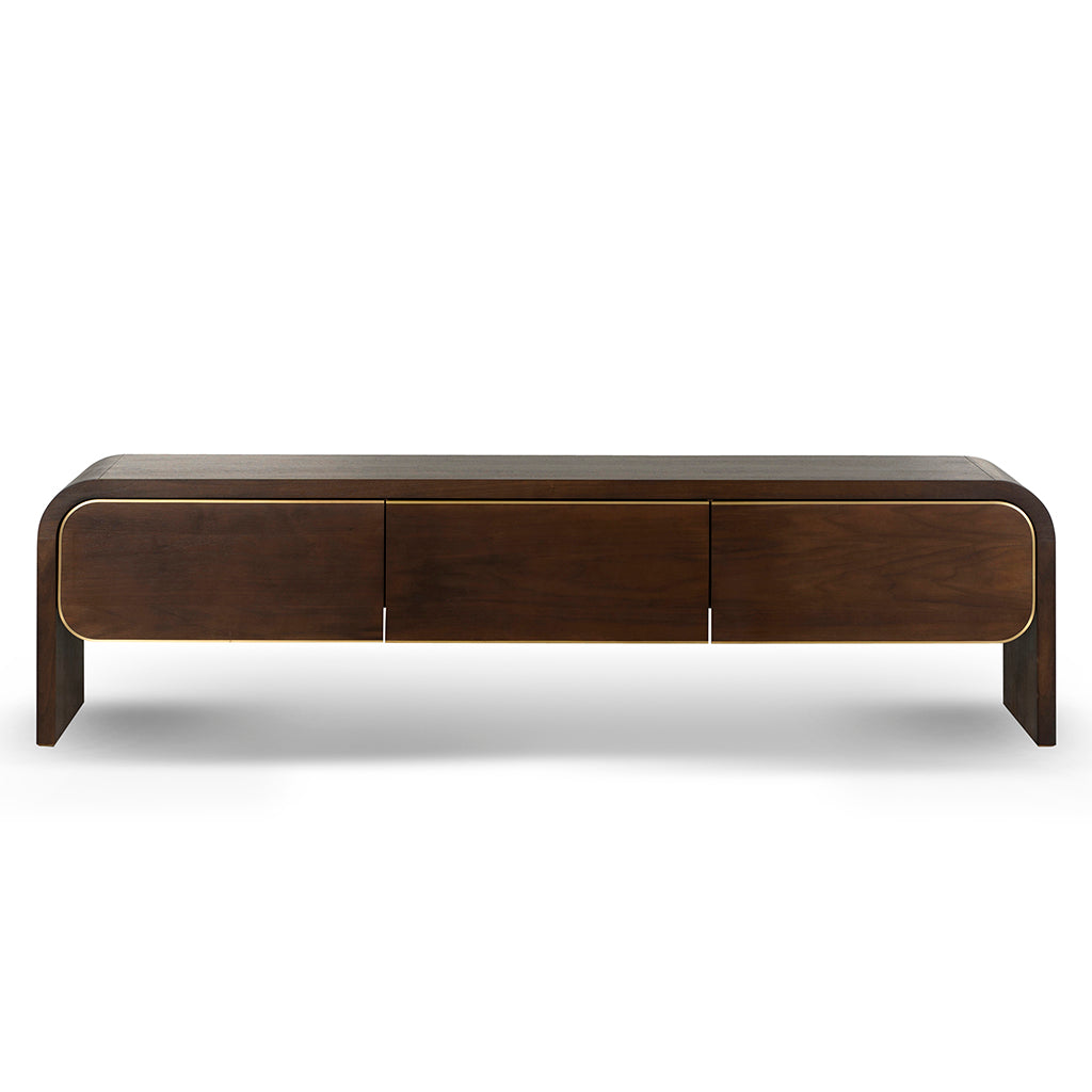2m TV Entertainment Unit - Walnut