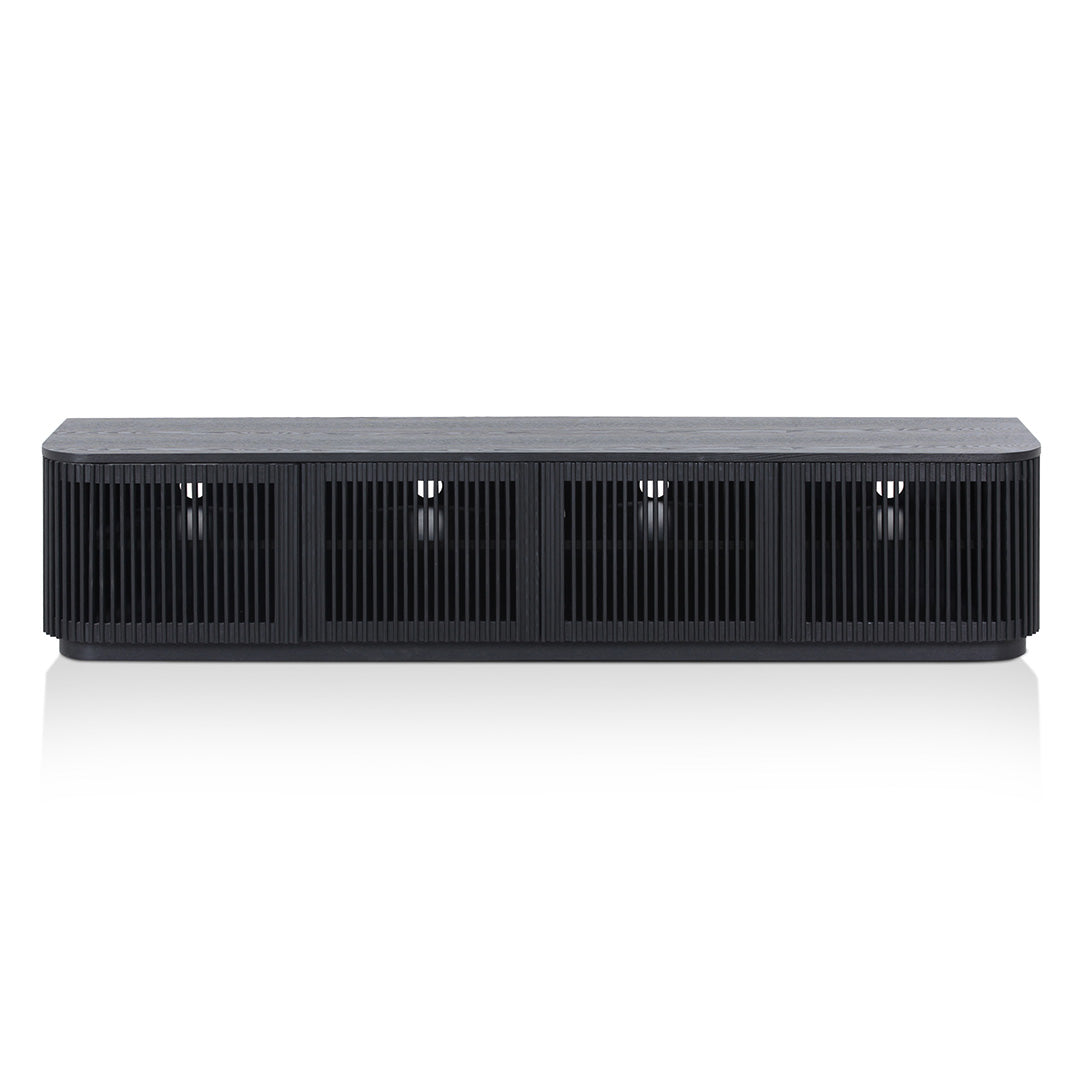 2m TV Unit - Full Black