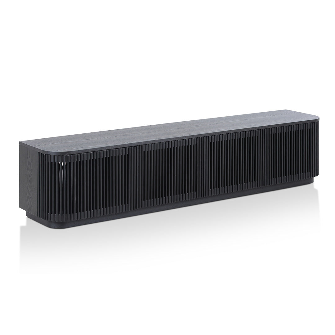 2m TV Unit - Full Black