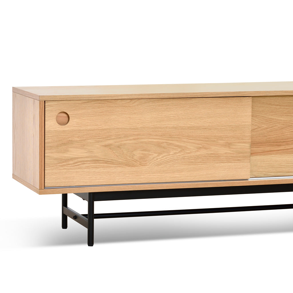160cm Wooden TV Entertainment Unit - Natural