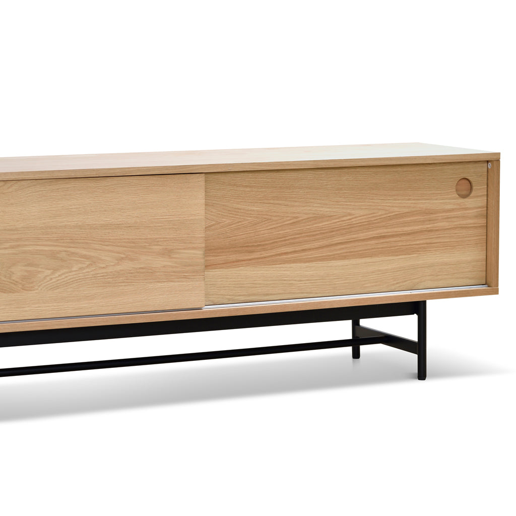 160cm Wooden TV Entertainment Unit - Natural