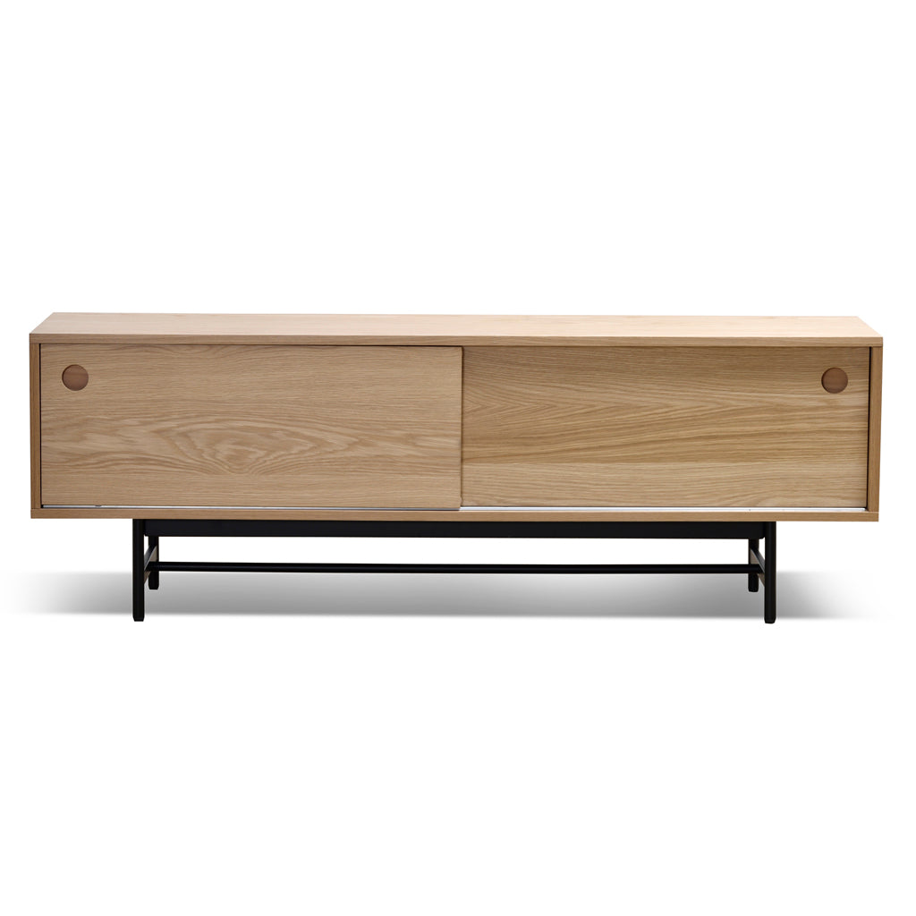 160cm Wooden TV Entertainment Unit - Natural