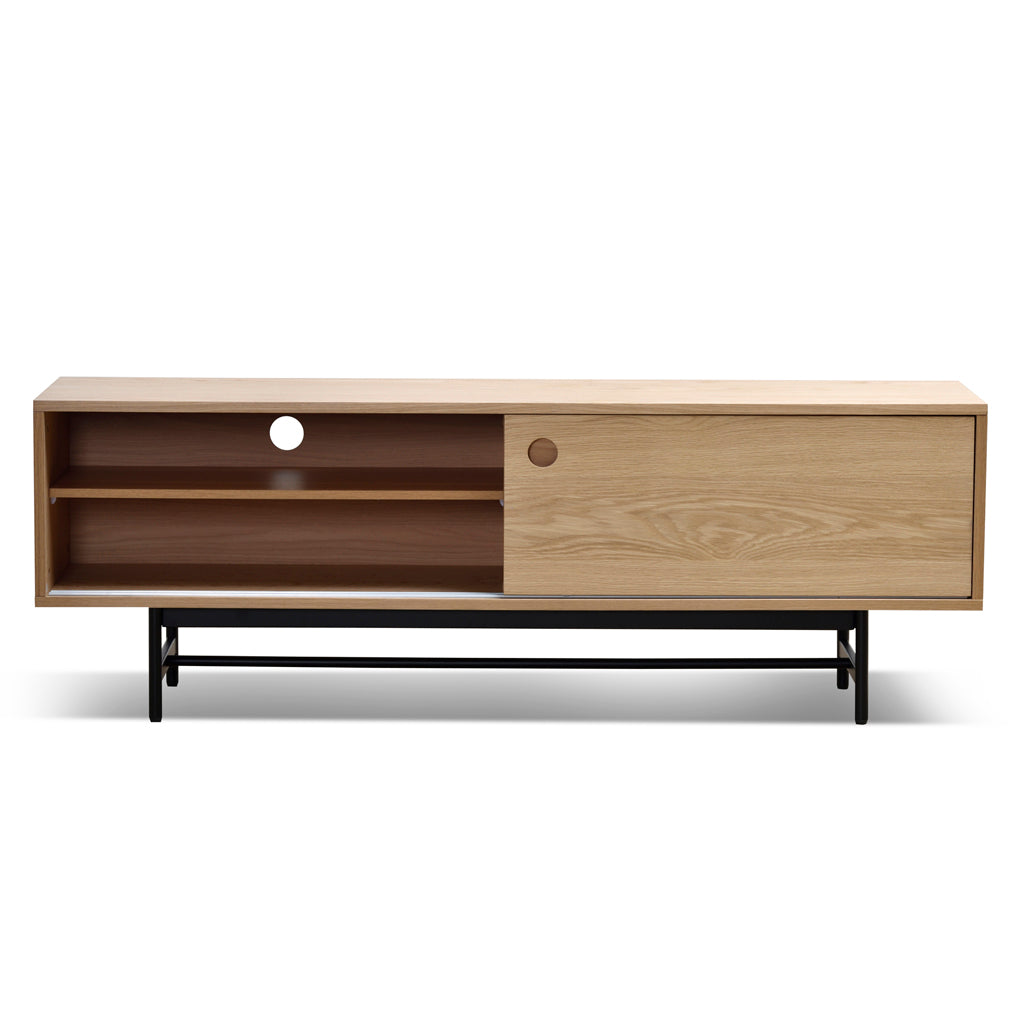 160cm Wooden TV Entertainment Unit - Natural