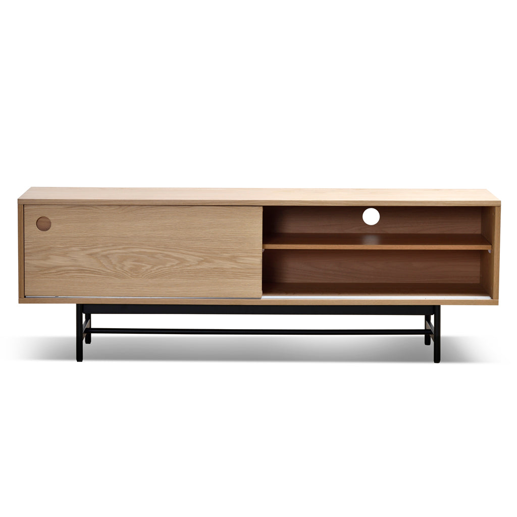 160cm Wooden TV Entertainment Unit - Natural