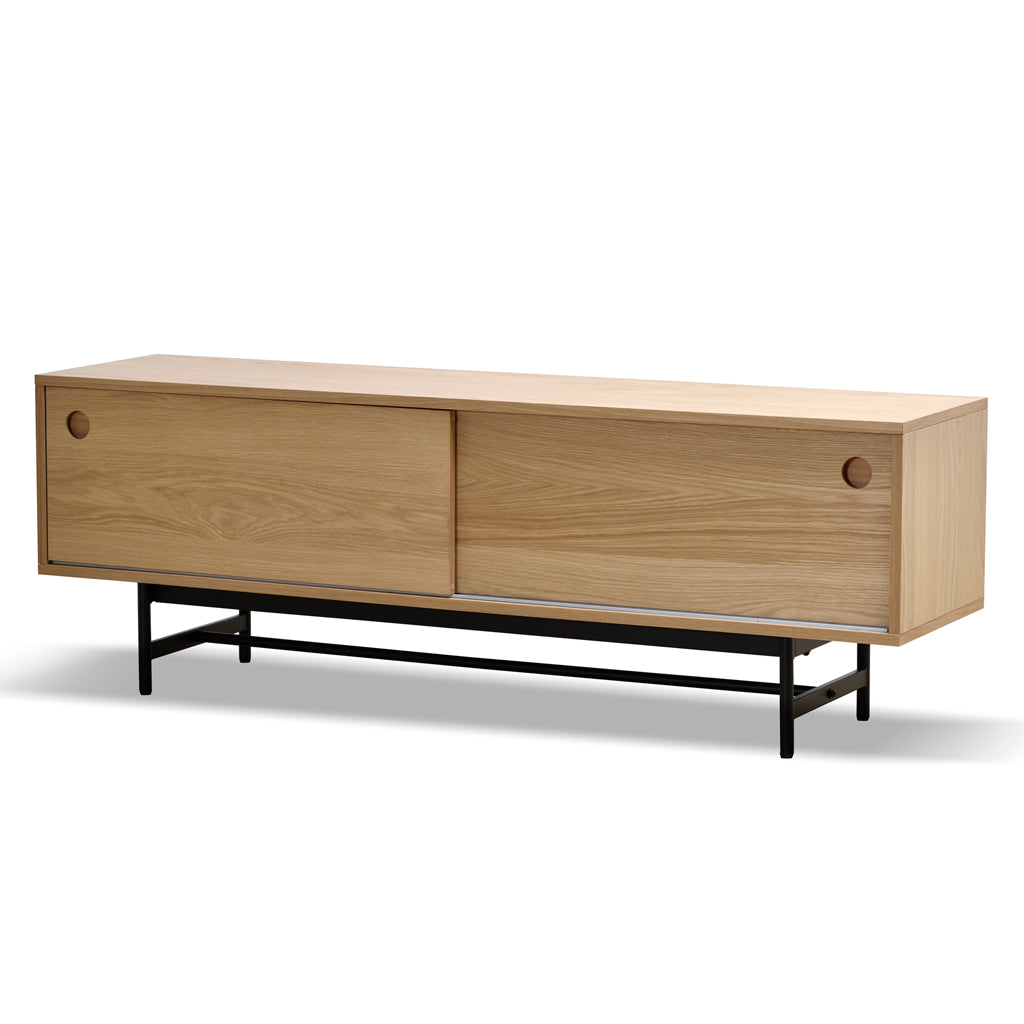 160cm Wooden TV Entertainment Unit - Natural