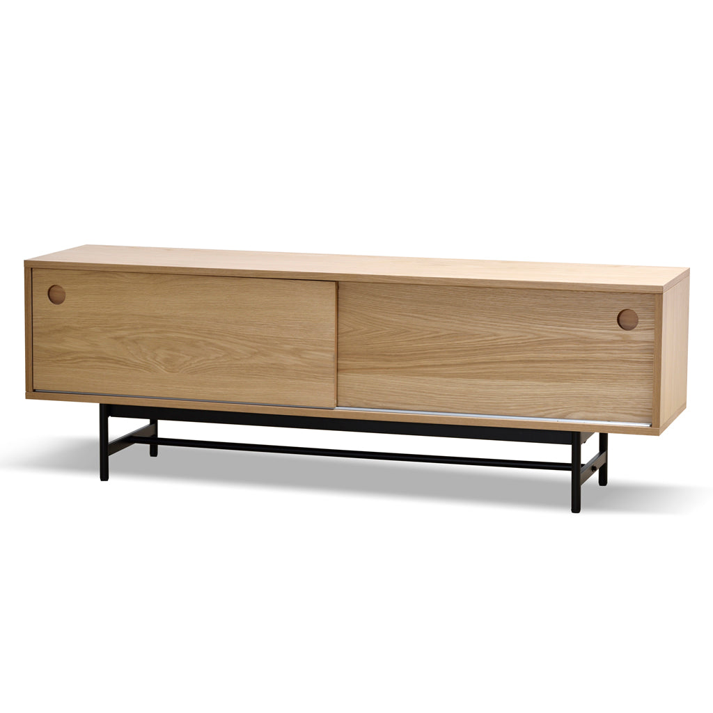 160cm Wooden TV Entertainment Unit - Natural