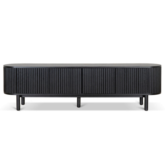 Albin 2m TV Entertainment Unit - Full Black