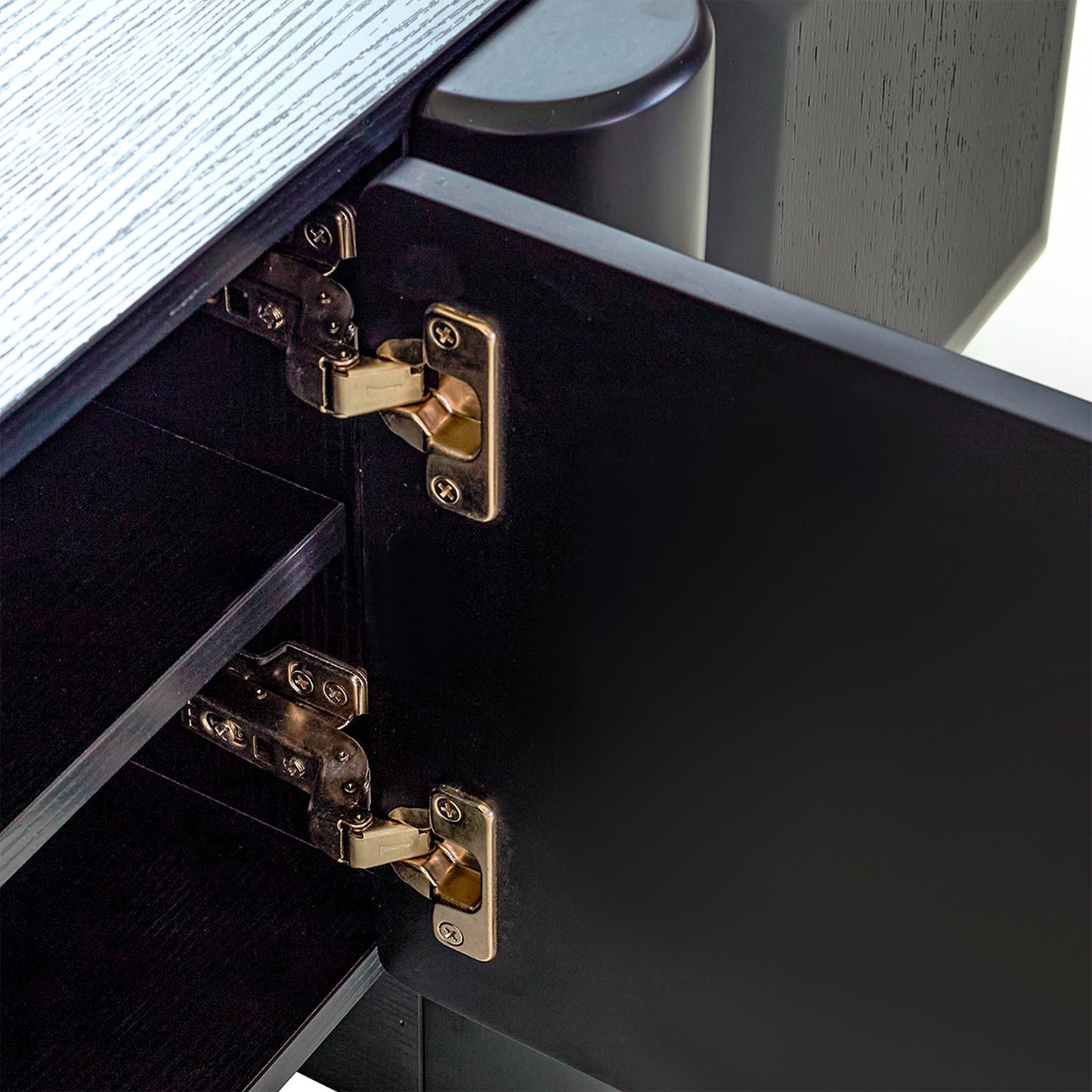 1.6m TV Entertainment Unit - Full Black