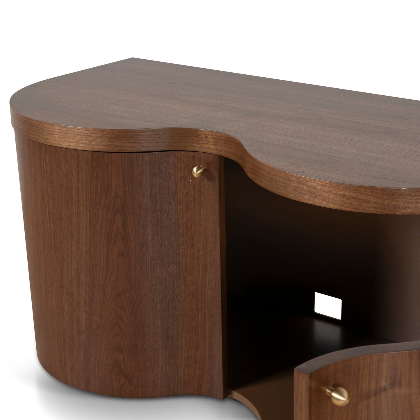 2.15m TV Entertainment Unit - Light Walnut