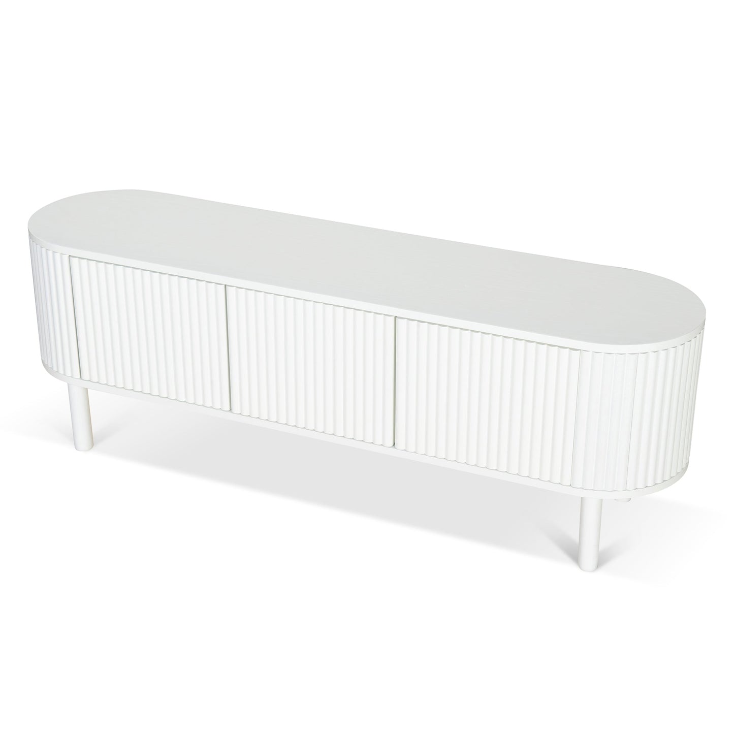 1.6m TV Entertainment Unit - Full White