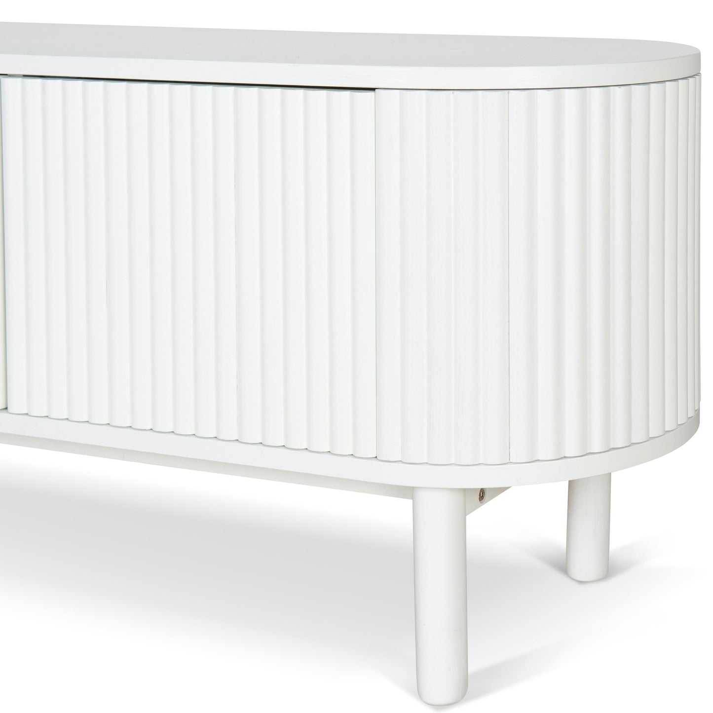 1.6m TV Entertainment Unit - Full White