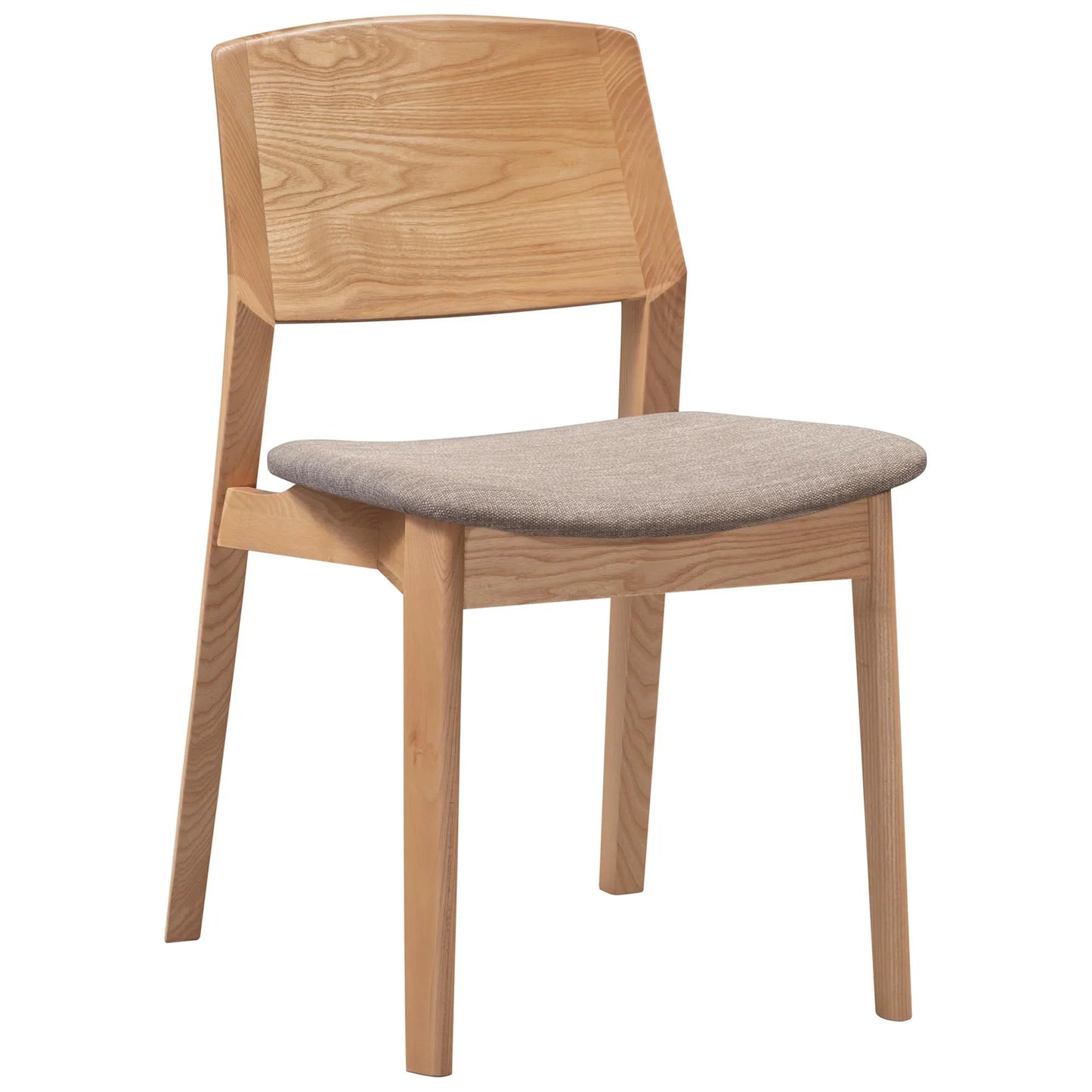 Delphine Round Table with 4 Chairs Dining Set - Oak