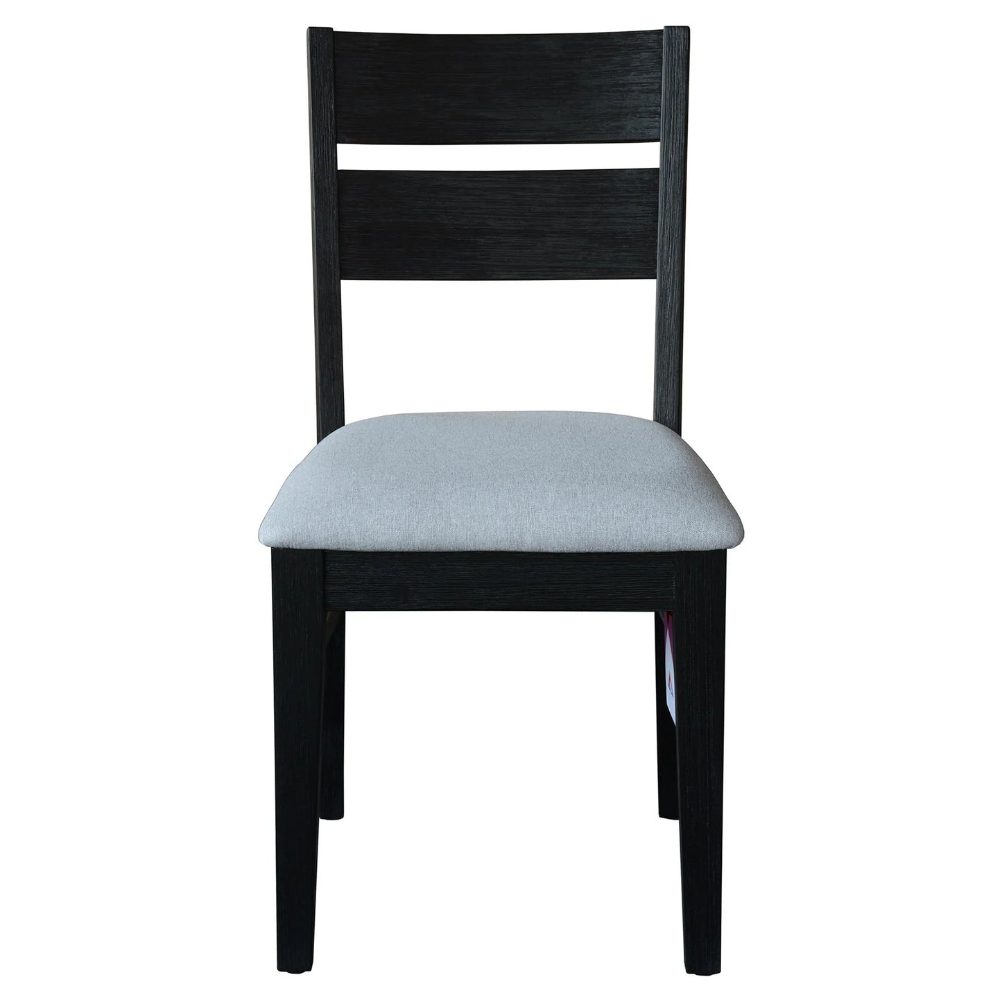 Ellena Fabric Seat Dining Chair - Brushed Black