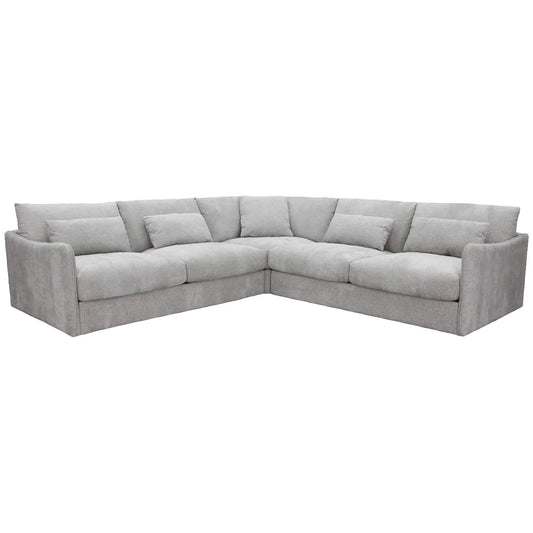 Loft Corner Modular Fabric Sofa Lounge - Ice