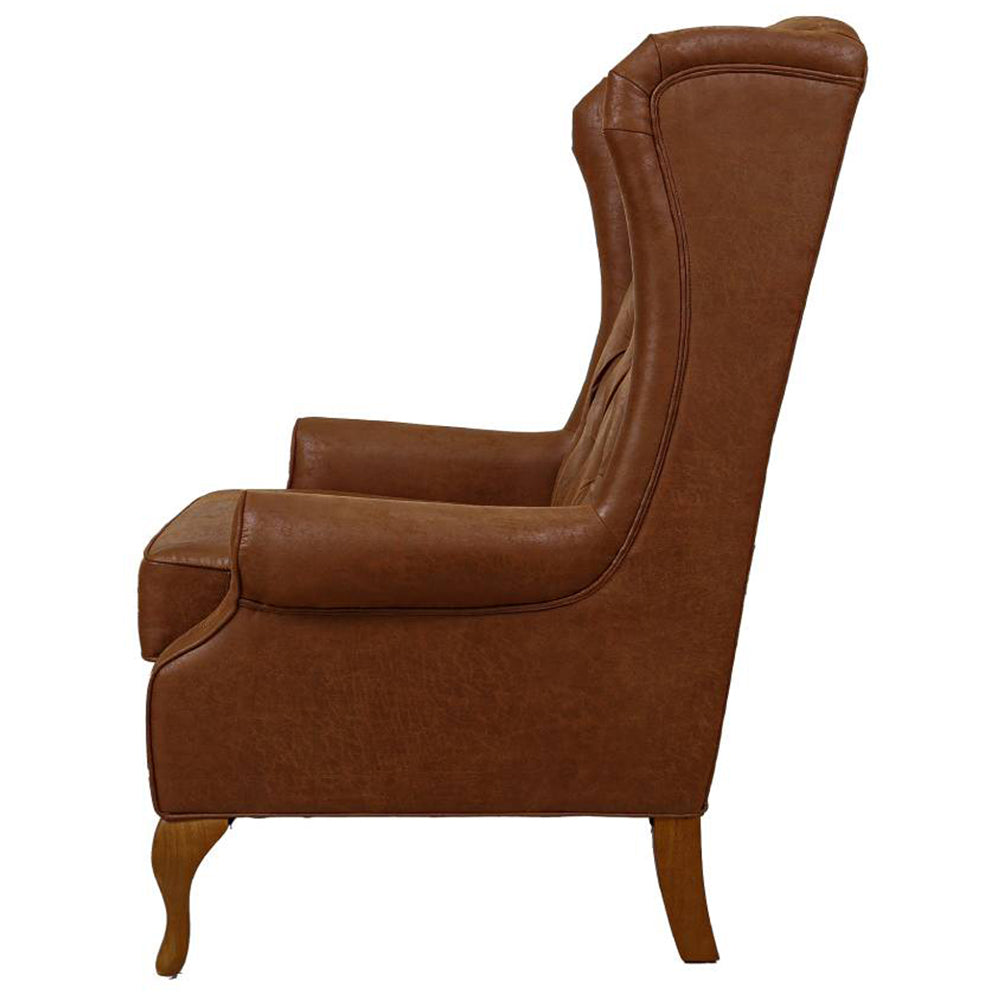 Nathaniel Fabric Winged Armchair