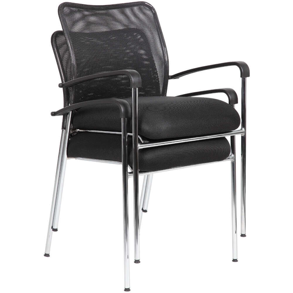 Orlando Heavy Duty Stacking Office Chair - Black