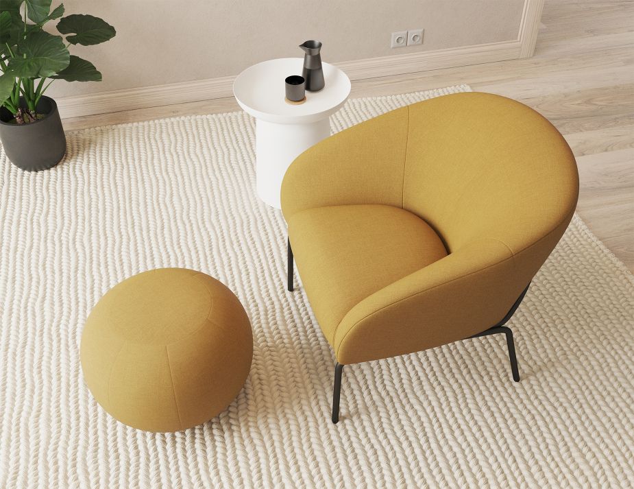 Solace Lounge Chair - Tuscan Yellow