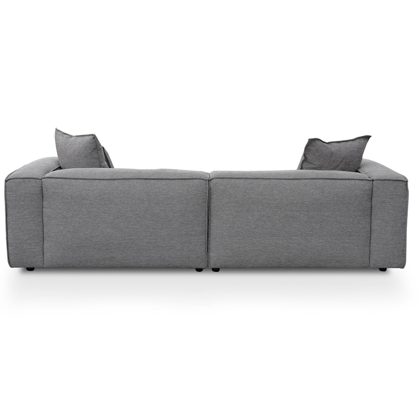 3 Seater Sofa with Cushion and Pillow - Graphite Grey
