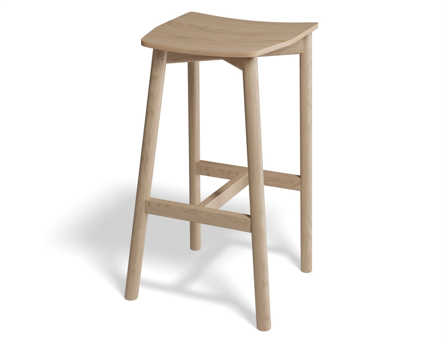 Andi Stool - Natural Finish - Backless