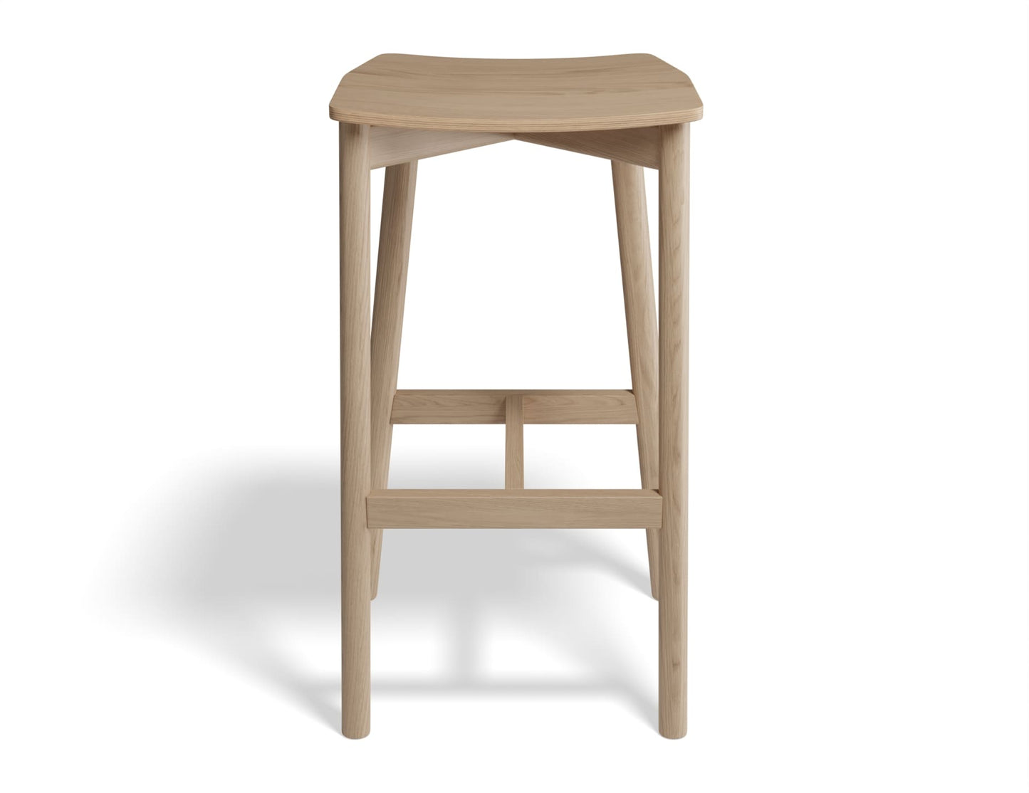 Andi Stool - Natural Finish - Backless