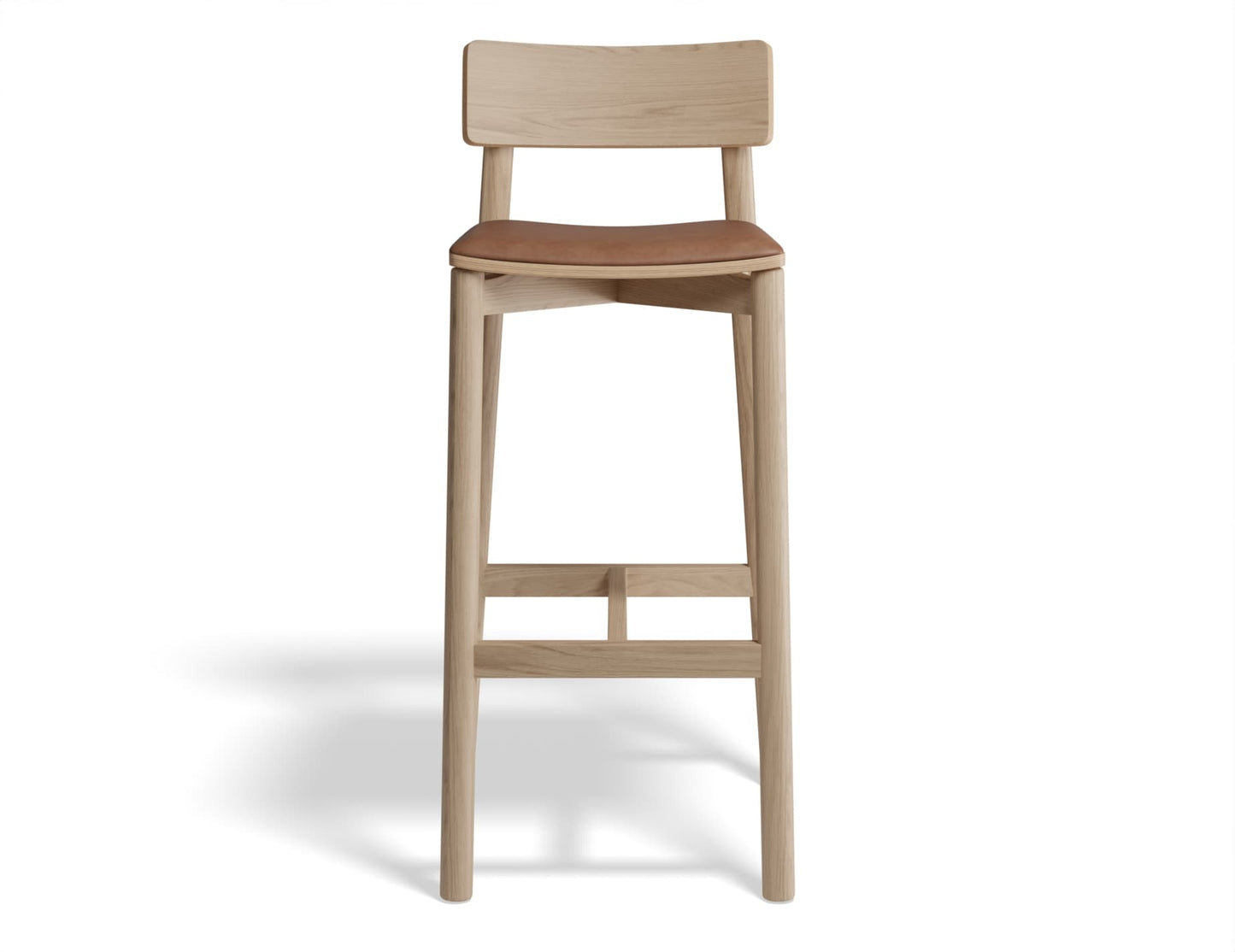 Andi Stool - Natural Finish with Pad