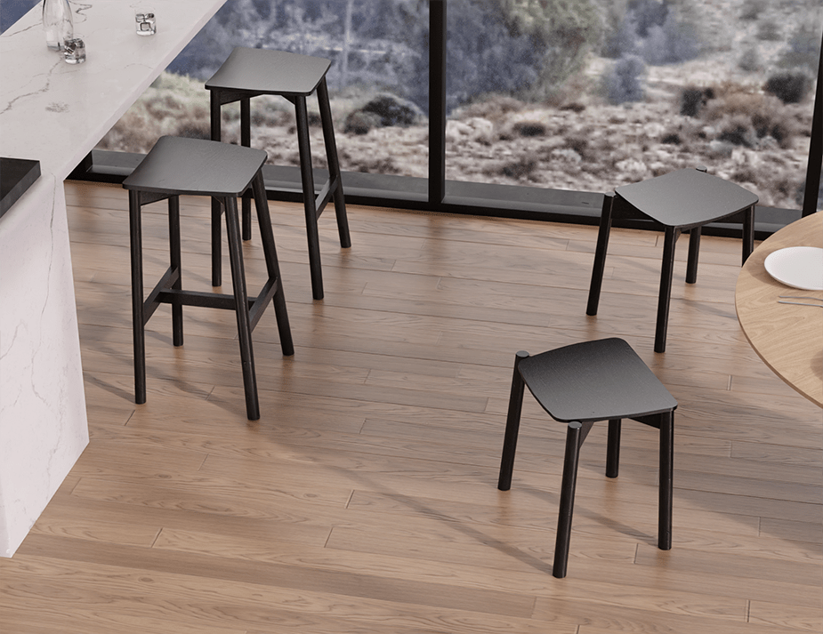 Andi Stool - Black - Backless